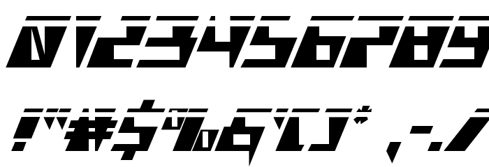 X-Racer Laser Schriftart Anderer Schreiben