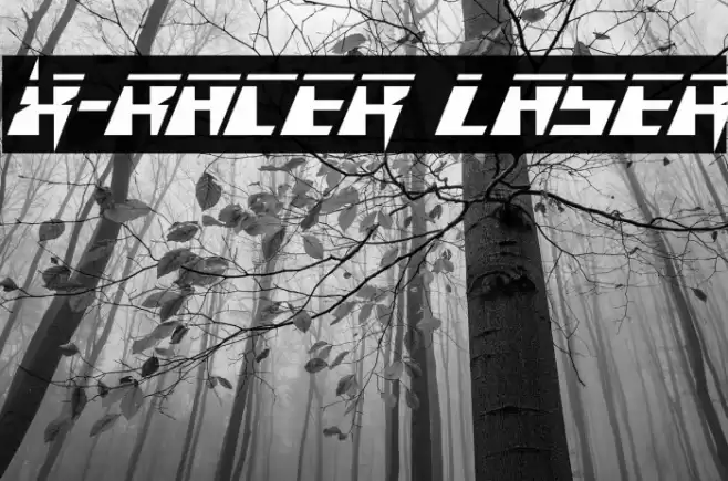 X-Racer Laser Font examples