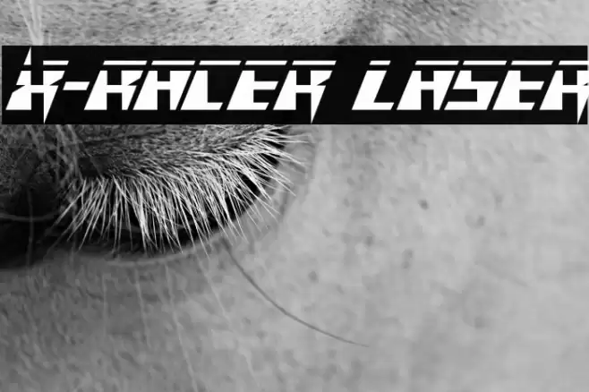 X-Racer Laser Font examples