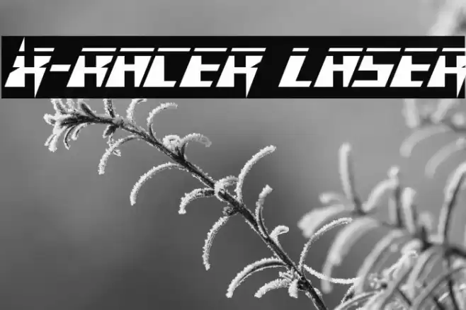 X-Racer Laser Font examples