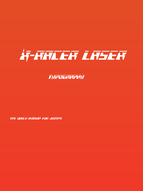 X-Racer Laser Poster