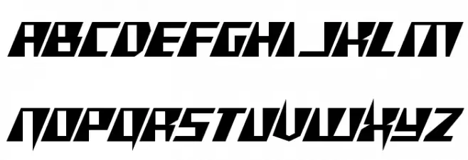 X-Racer Regular Schriftart Groß