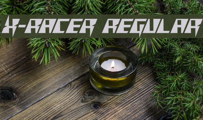 X-Racer Regular フォント examples