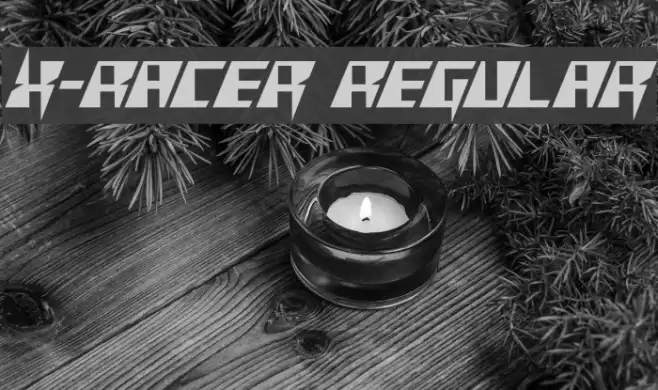X-Racer Regular フォント examples