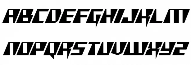 X-Racer Regular フォント 小文字