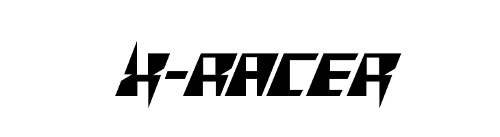 X-Racer  Frei Schriftart Herunterladen
