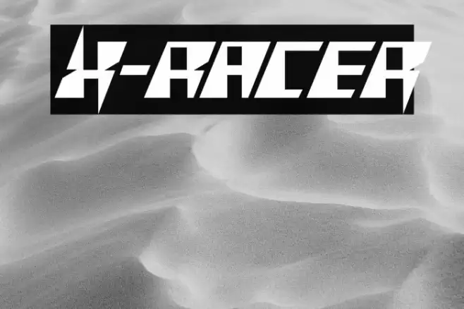 X-Racer Font examples