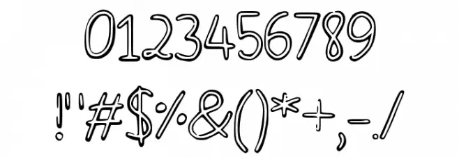 X-Ray Font OTHER CHARS