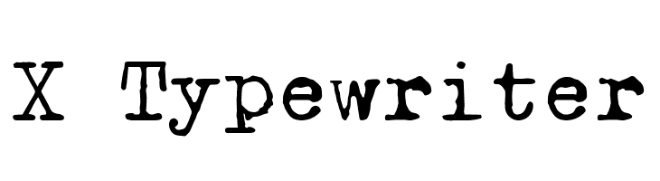 X Typewriter  Descarca Fonturi Gratis