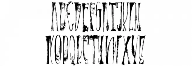 X-éntrica Font Litere mari