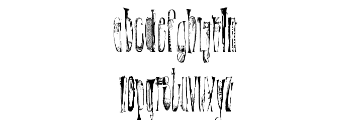 X-éntrica Font LOWERCASE