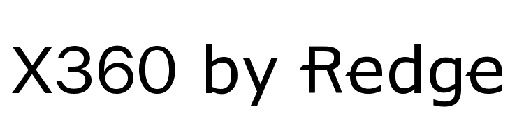 X360 by Redge Font