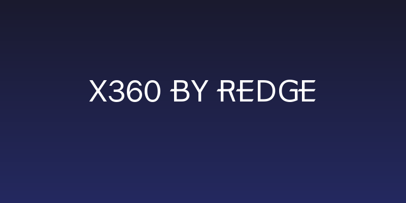 X360 by Redge Social Header