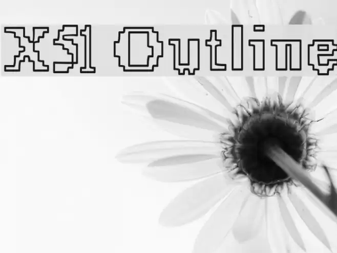 X51 Outline Font examples