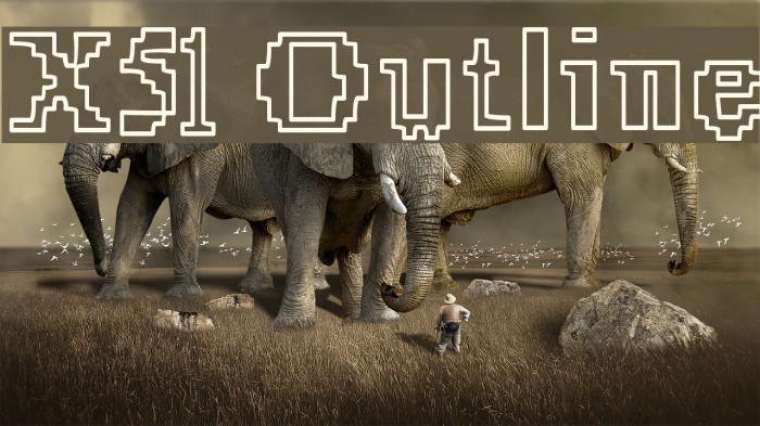 X51 Outline Font examples