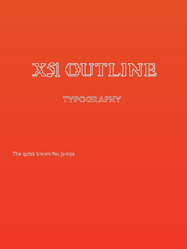 X51 Outline Poster