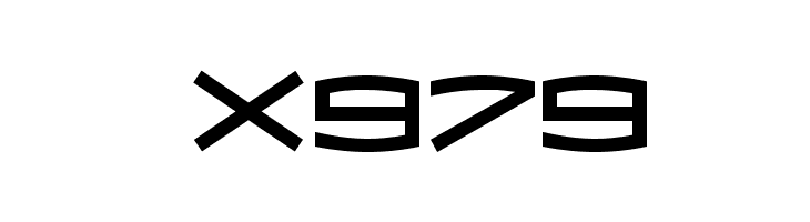 X979 Font