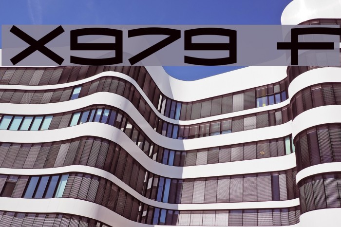 X979 Font examples