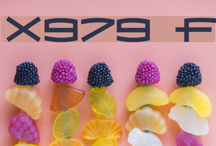 X979 Font examples