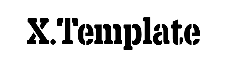 X.Template फ़ॉन्ट