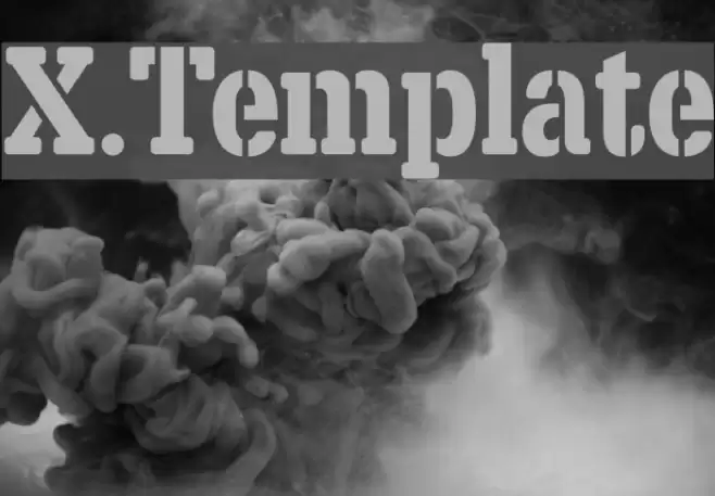 X.Template フォント examples