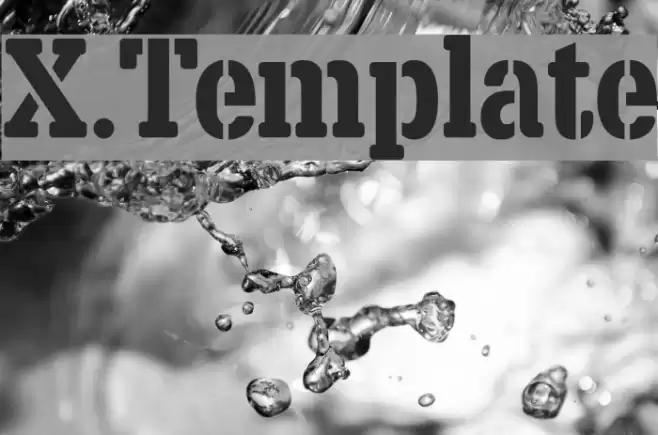 X.Template フォント examples