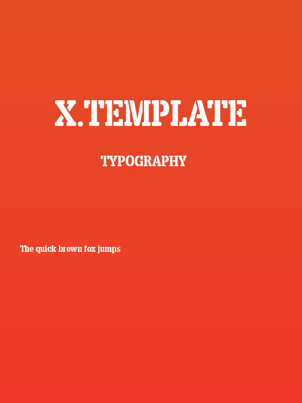X.Template Poster