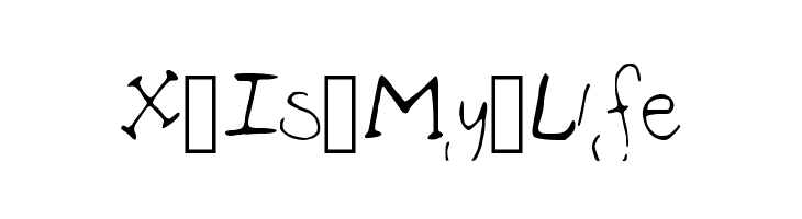 X_Is_My_Life  font caratteri gratis