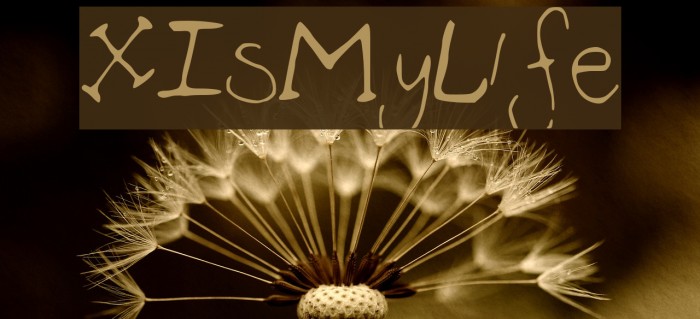 X_Is_My_Life Font examples