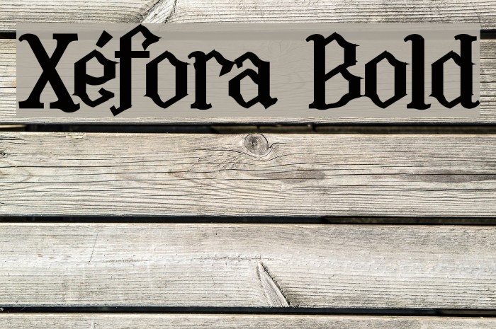 Xéfora Bold Font examples