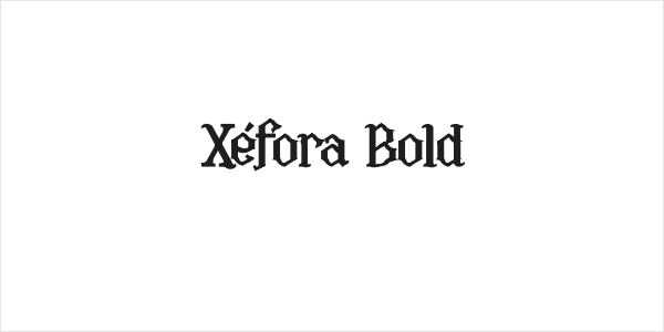 Xéfora Bold Logo