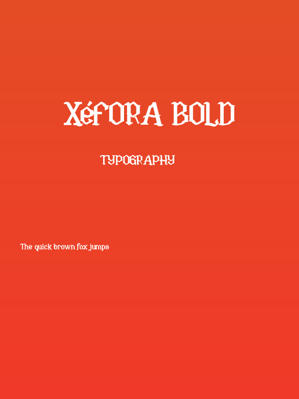 Xéfora Bold Poster