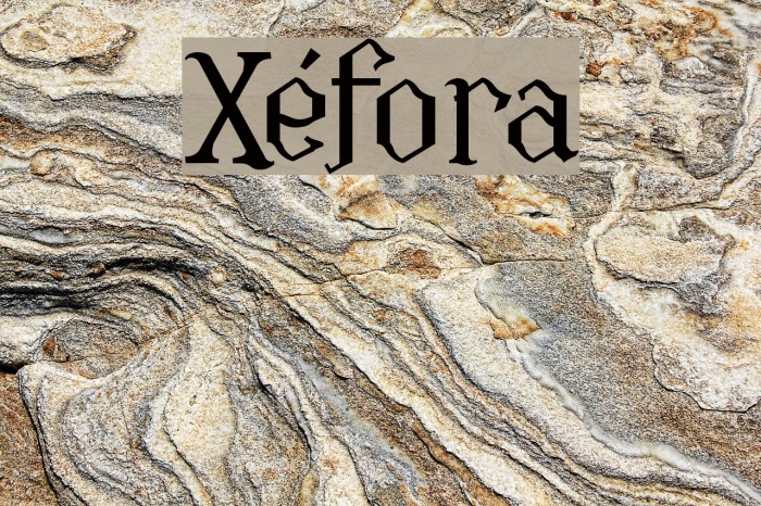 Xéfora Font examples