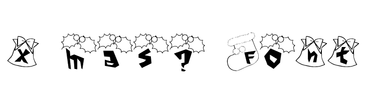 x'mas? Font  لخطوط تنزيل