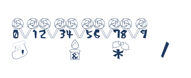 x'mas? Font Other Characters