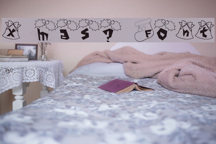 x'mas? Font Example 2