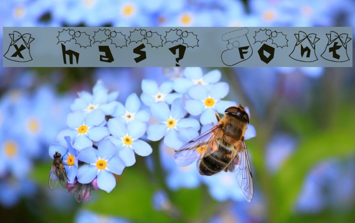 x'mas? Font Example 3