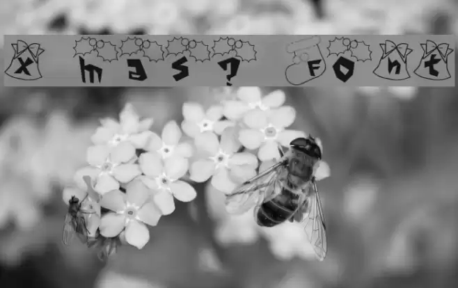 x'mas? Font Font examples