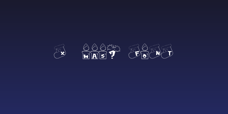 x'mas? Font Social Header