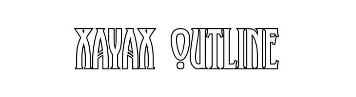 XAyax Outline  Descarca Fonturi Gratis