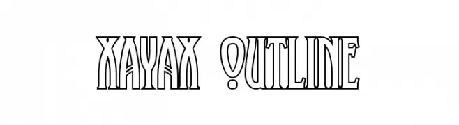 XAyax Outline  フリーフォントのダウンロード