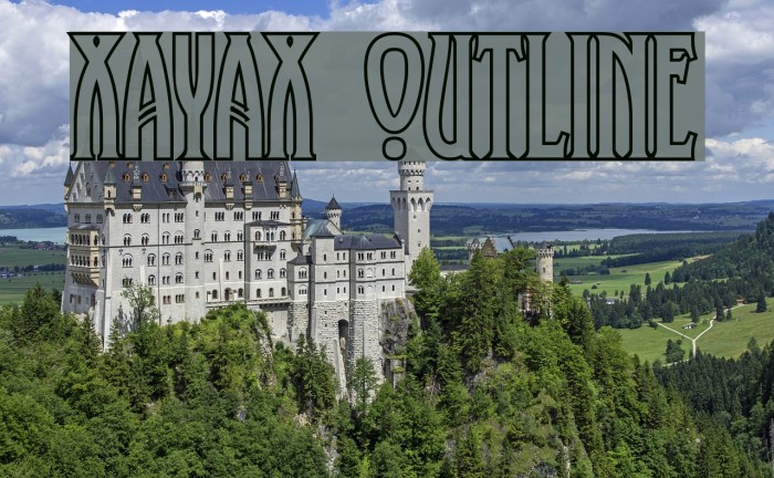 XAyax Outline Font examples