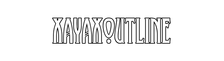 XAyaxOutline Font