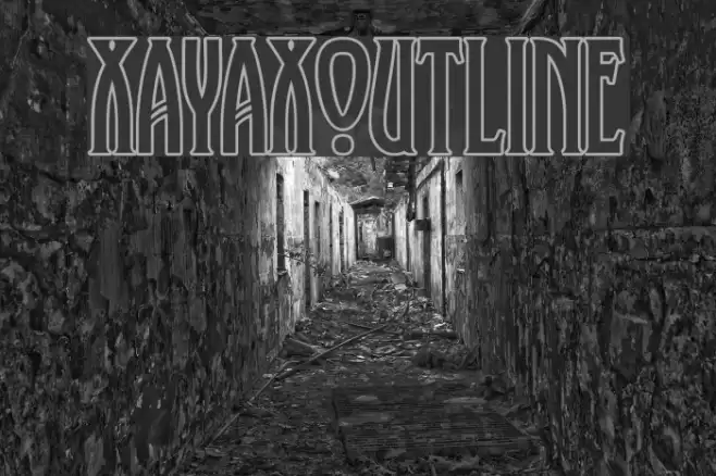 XAyaxOutline Font examples