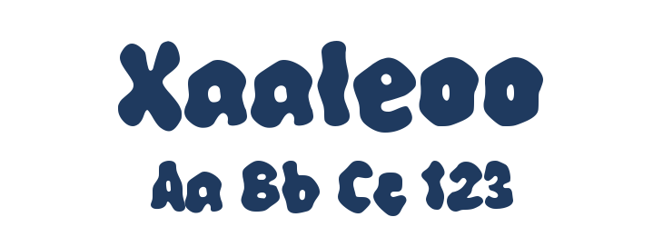 Xaaleoo Font Preview