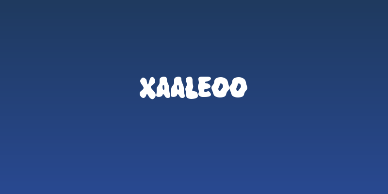 Xaaleoo Social Header