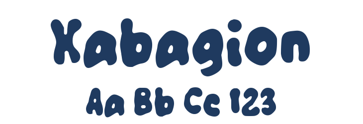 Xabagion Font Preview