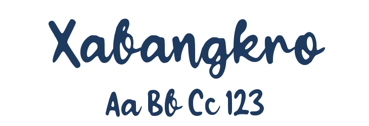 Xabangkro Font Preview