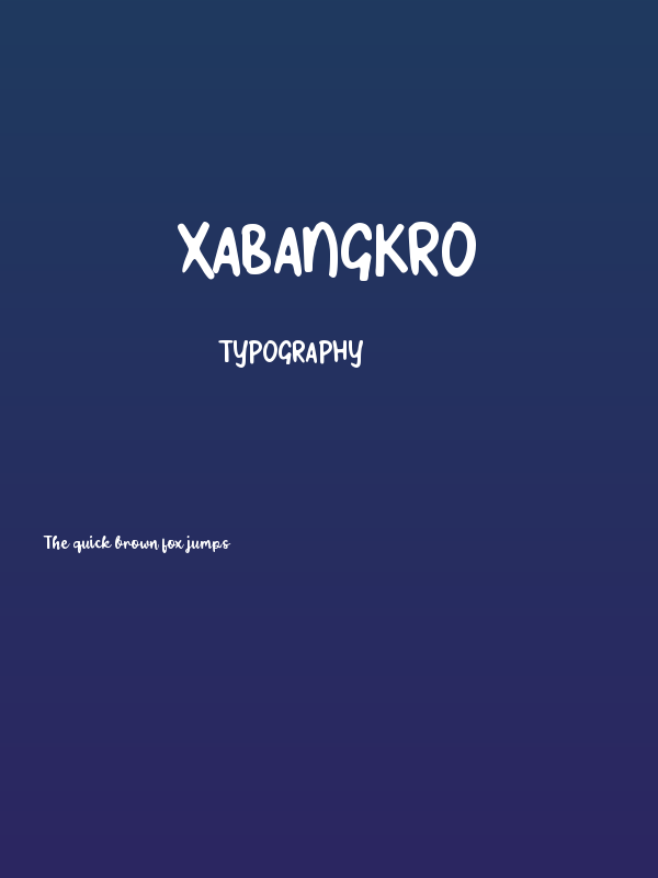 Xabangkro Poster