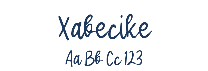 Xabecike Font Preview